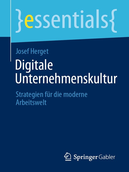 Title details for Digitale Unternehmenskultur by Josef Herget - Available